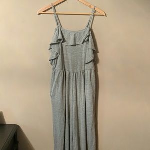 Gray jump suit